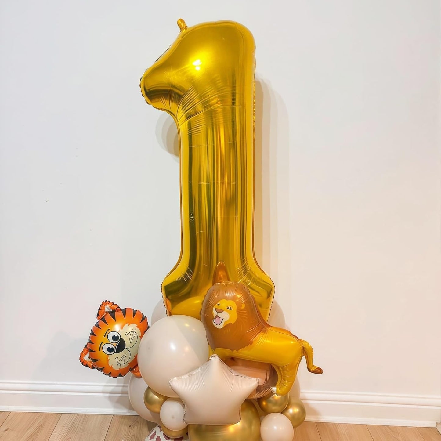 Gold 8 Balloon Number,40 Inch Number 8 Balloon Large Gold 8 Foil Mylar Helium Balloon for Birthday Party Decorations