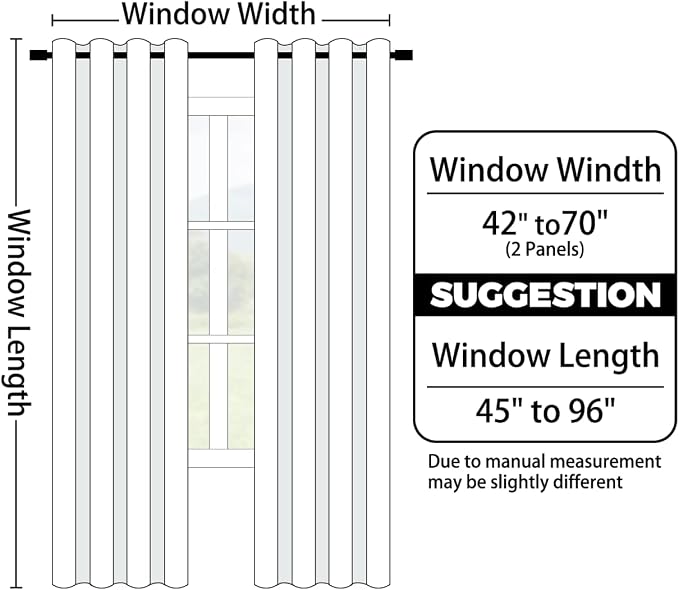 Yakamok Ombre Curtains Black and Greyish White - Image 8