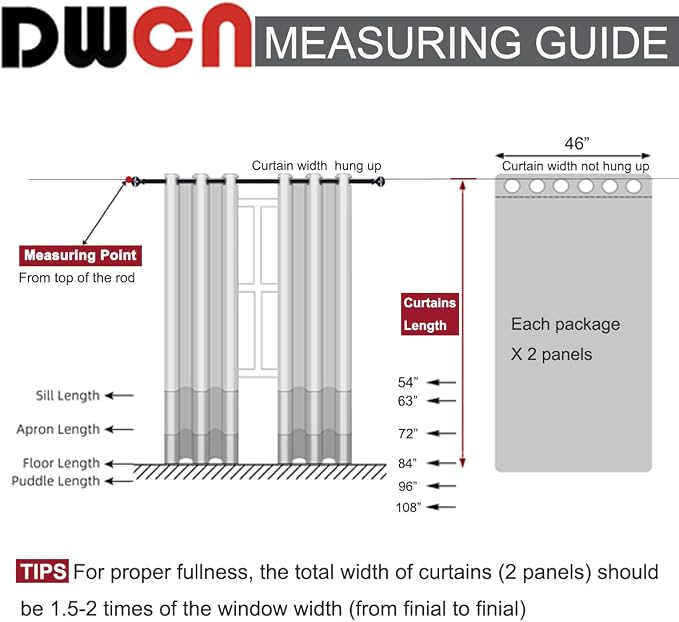 DWCN Ombre Curtains for Bedroom - Image 7