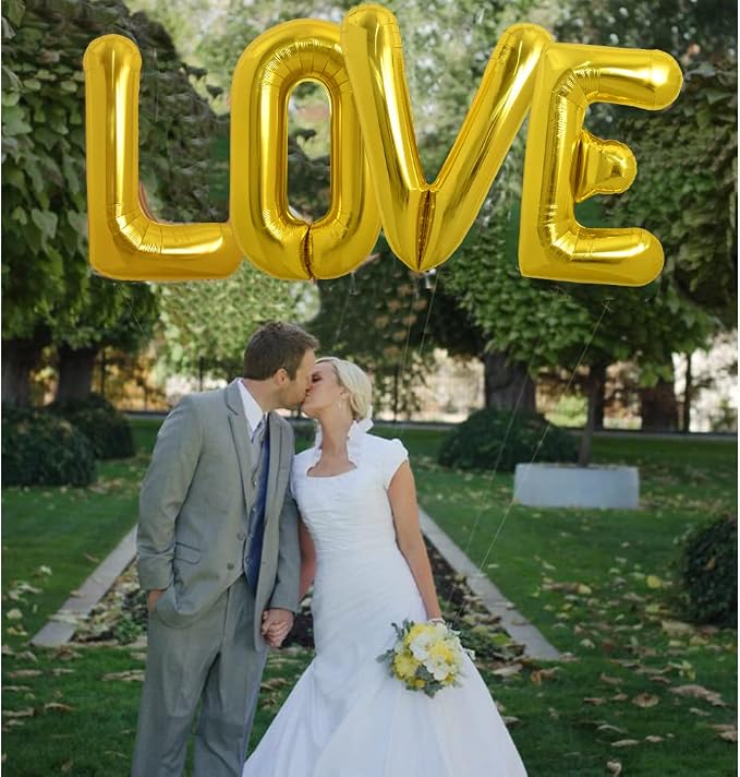 TONIFUL 40 Inch Large Gold Letter L Foil Balloons Alphabet Balloons | Giant - Image 5