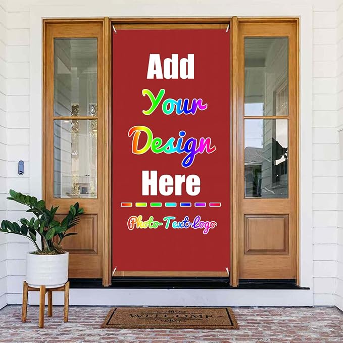 Custom Door Cover Banner, Customized Door Banner, by ZOLRITH