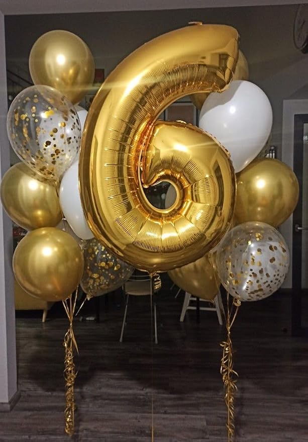 Gold Number 1 Balloon 40 Inch, 1st Birthday Party Decorations Men Women | Foil - Image 4