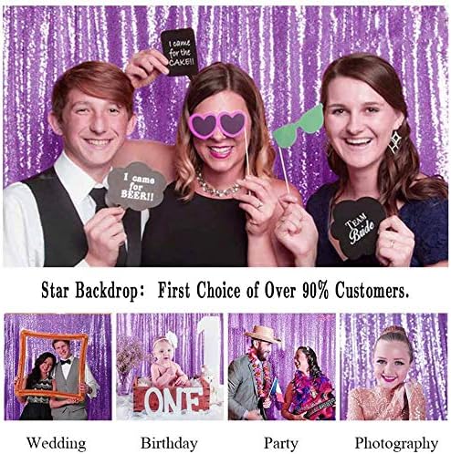 Eternal Beauty Lavender 3mm Sequin Backdrop 10x10 Ft - Image 4