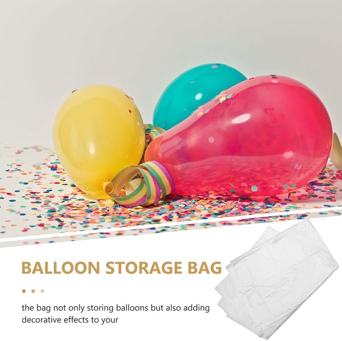 MAGICLULU Plastic Balloon Storage Bags Convenient Transportation 10pcs Large - Image 3