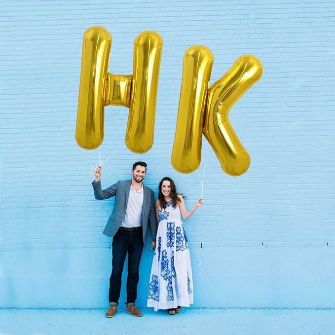 TONIFUL 40 Inch Large Gold Letter K Foil Balloons Alphabet Balloons | Giant - Image 5