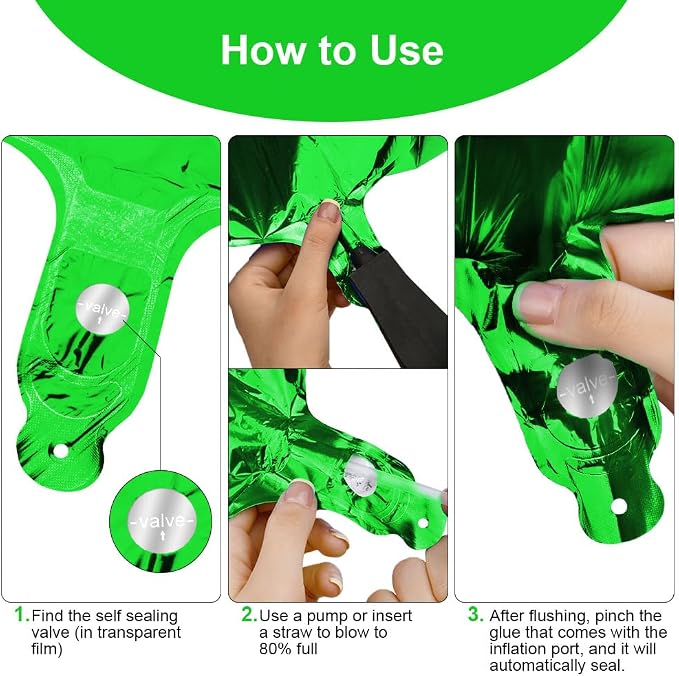 OFFCUP 40 Inch Green Number 10 Balloon - Image 4