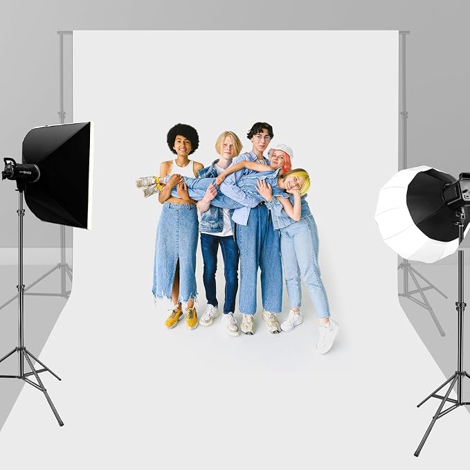 HEMMOTOP White Backdrop, 10x12 ft, Photography Background Screen | Polyester - Image 5