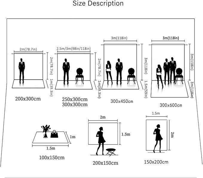 6x9ft Aqua Backdrops Portrait Backdrops - Image 6