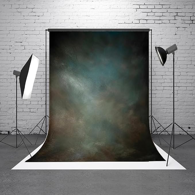 6x9ft Aqua Backdrops Portrait Backdrops - Image 3