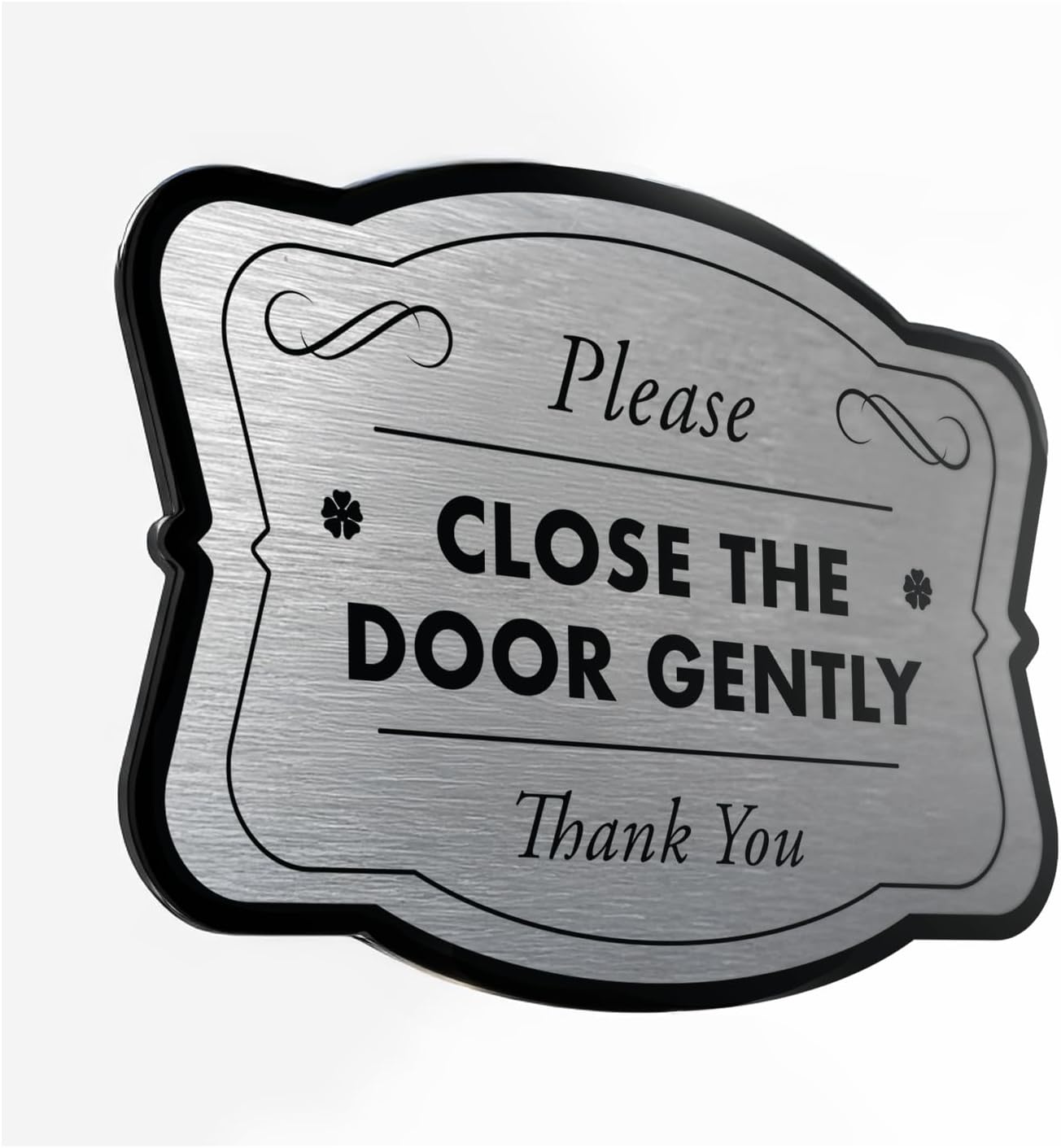 Custom Decorative Outdoor Metal Signs, Personalized Aluminum Signs, Customized Driveway Signs, Waterproof Signs Made In USA, Design 3 Metalic Silver 42x28 In