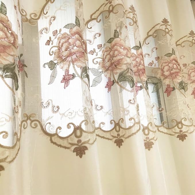 Luxury Embroidered Cloth Curtain 84 inch Length - Image 3