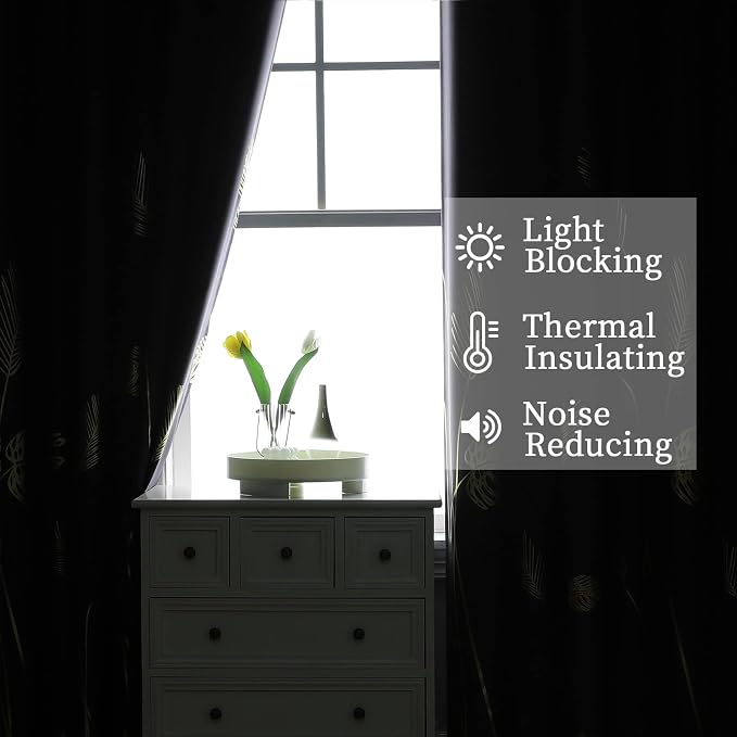Purple Curtains Blackout Thermal Insulated Window Curtains Drapes - Image 6