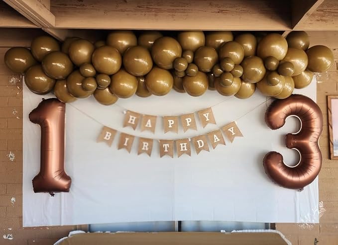 Number Balloons 3 Balloon Coffee - Image 2