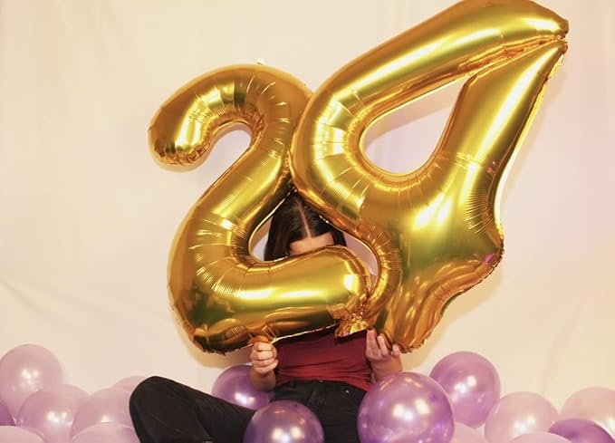 14 Balloon 40 inch Gold Number Balloons - Image 4