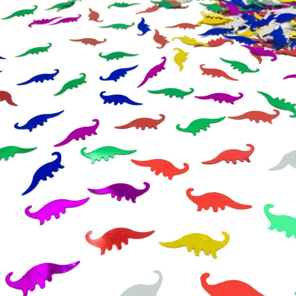 Confetti Dinosaur Confetti Table Metallic Foil Scatter Dino Baby Shower Birthday Theme Party Celebrations Table Decoration Arts Crafts DIY for Little Kids Children Girl Party Favor(Dinosaur)