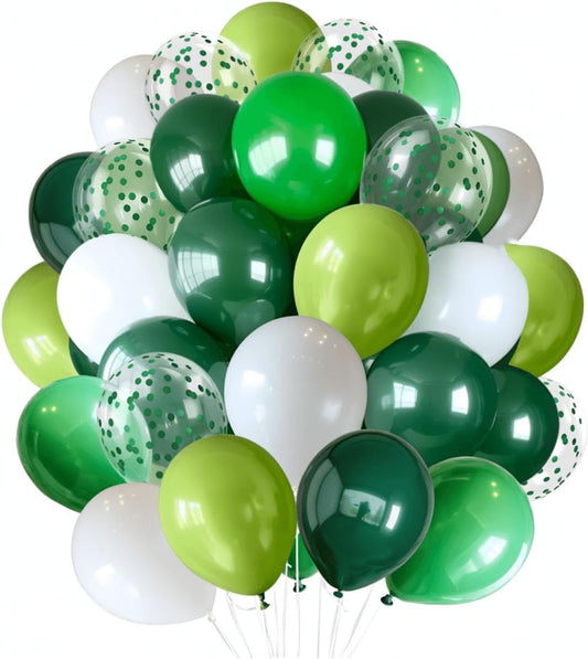300 Pcs Green Balloons 12 Inch Different Shades of Green Party Balloon Set, of For Jungle Safari Party Supplies