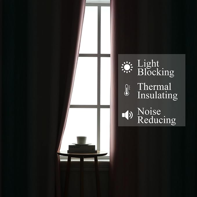 Pink and Teal Blackout Curtains - Image 3