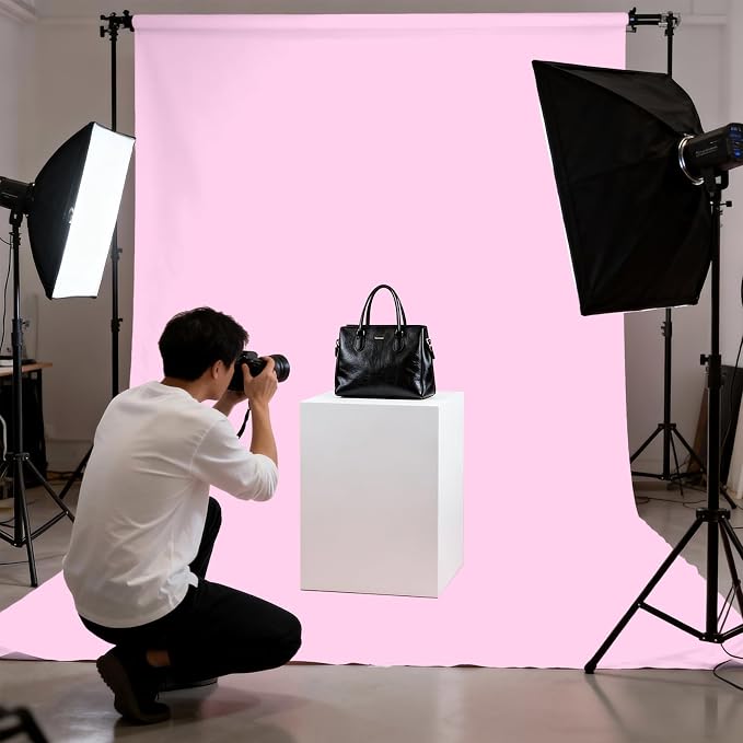 Pink Photography Backdrop for Photoshoot, Fabric 10x20ft | Polyester Studio - Image 4