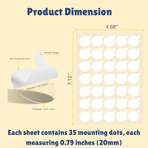 350pcs Double Sided Sticky Dots – Easy to Peel Sticky Dots, and DIY Projects - Image 2