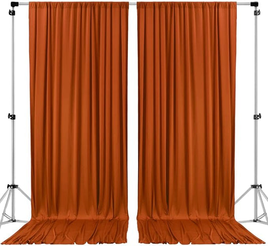 AK TRADING CO. 10 feet x 10 feet Rust IFR Polyester Backdrop Drapes Curtains by Fabrics%7CEventDecor%7CCrafts%7CUpholsteryFoam