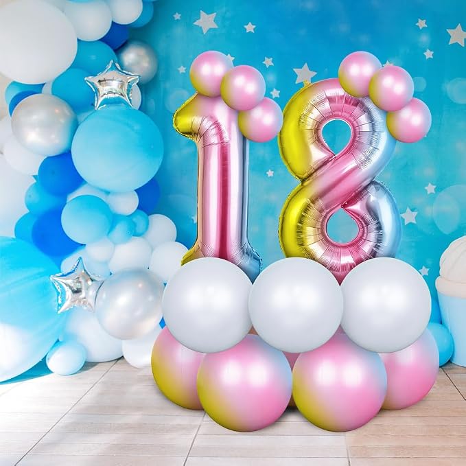 OFFCUP 40 Inch Gradient Number 10 Balloon - Image 5