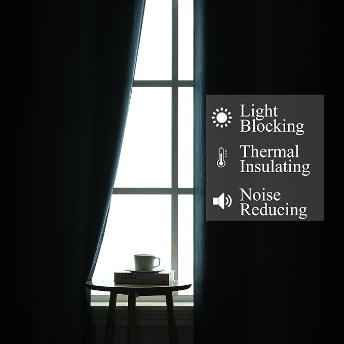 Blackout Curtains 102 Inches Long 2 Panels - Image 3