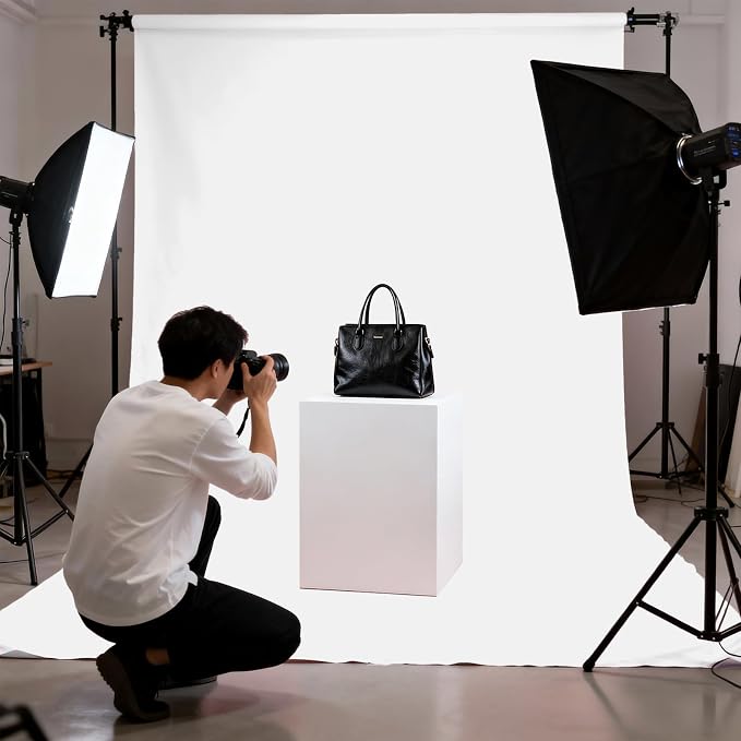 White Photography Backdrop for Photoshoot, Fabric 10x10ft | Polyester Studio - Image 4