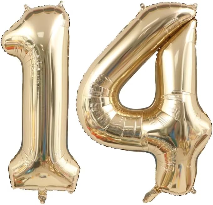 Light Gold 41 14 Balloon Numbers, 40 Inch Giant Helium Mylar Foil Number 41th by Unknown