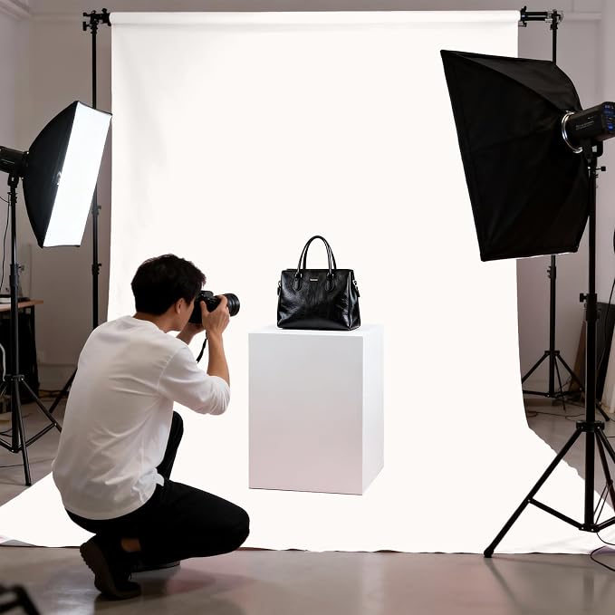 Ivory Photography Backdrop for Photoshoot, Fabric 5x7ft | Polyester Studio - Image 4