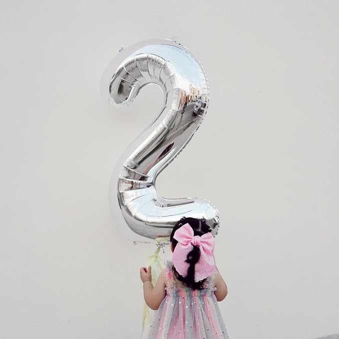 Sliver Number 1 Balloon 40 Inch - Image 4