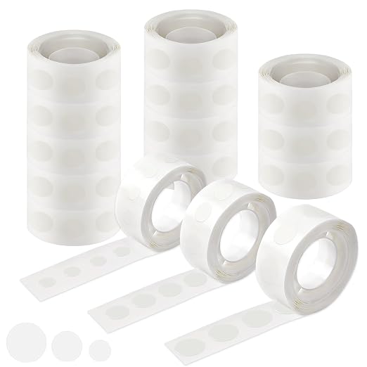 UPINS 1500Pcs Glue Points Dots Removable Balloon Glue Adhesive Dots | 15 Rolls by UPINS