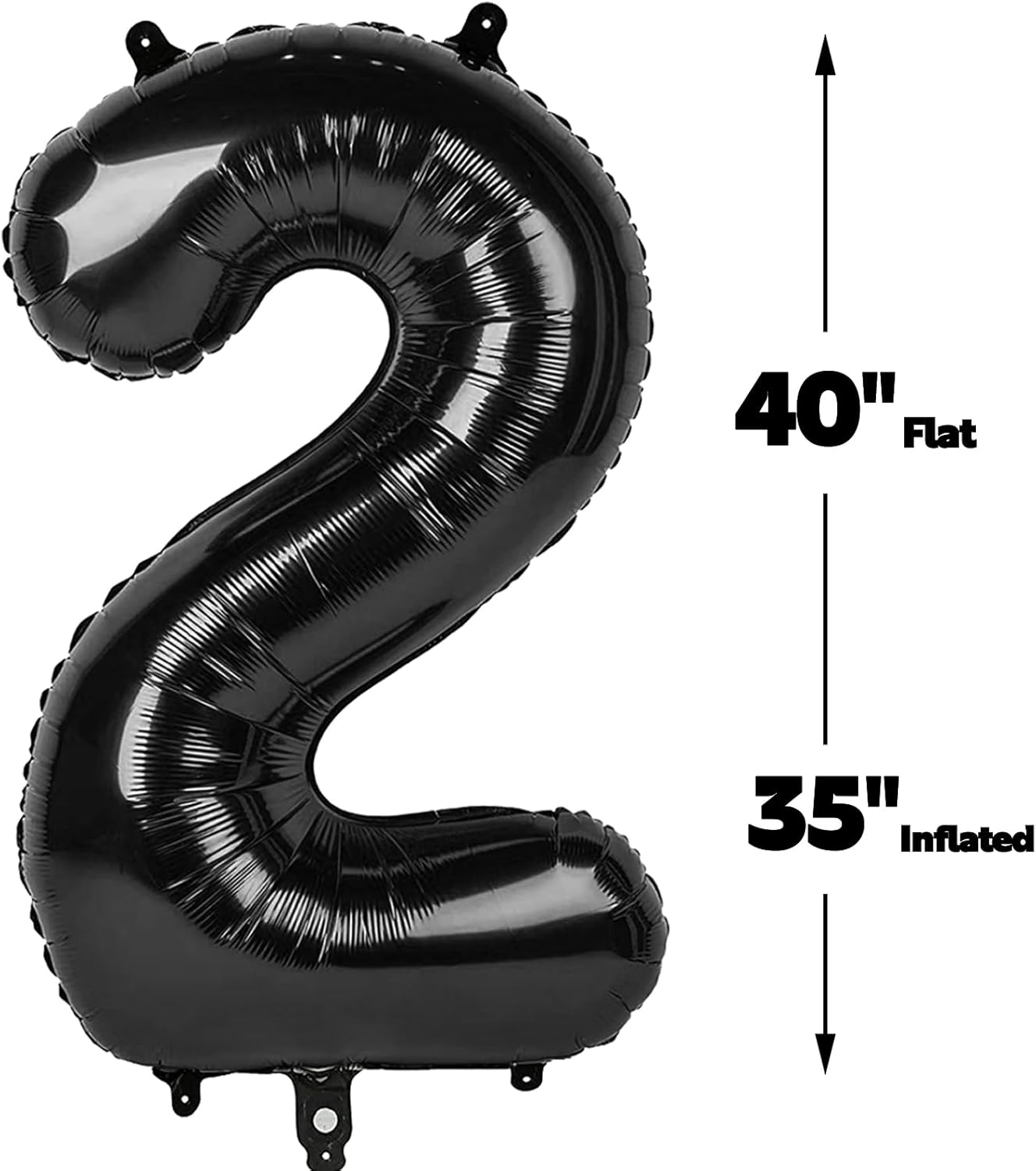Black Foil Number 28 Balloon 40 Inch, Helium Mylar 28 Numbers Birthday Balloons, 28 82 Black Women Men Anniversary Graduations Party Supplies