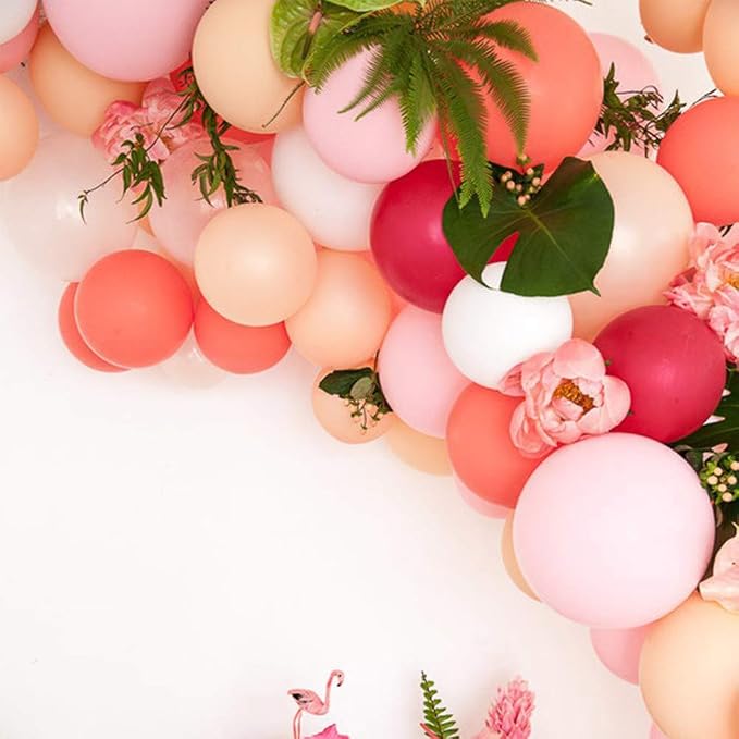 Coral Red Balloons, Birthday Decoration, Wedding Party, Baby Shower Decorations - Image 3