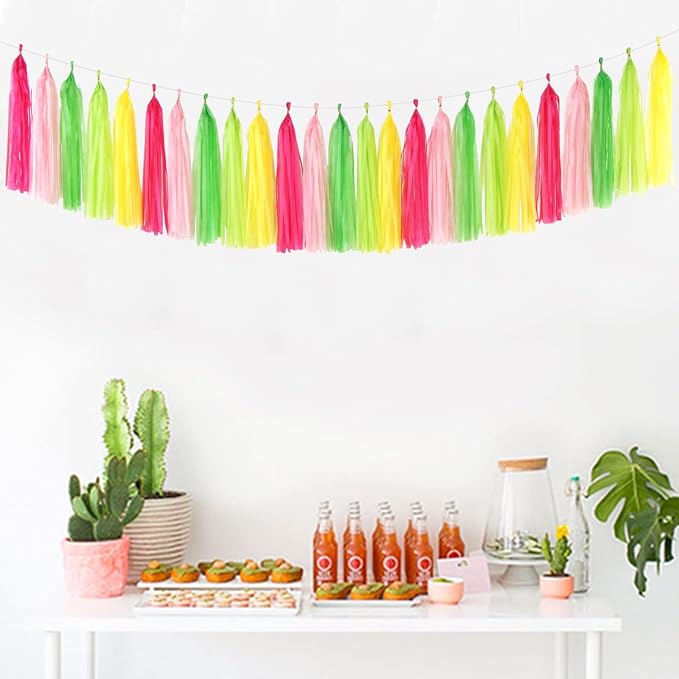 Hawaiian-Themed Pool Party-Decorations Tassel Garland - Image 5