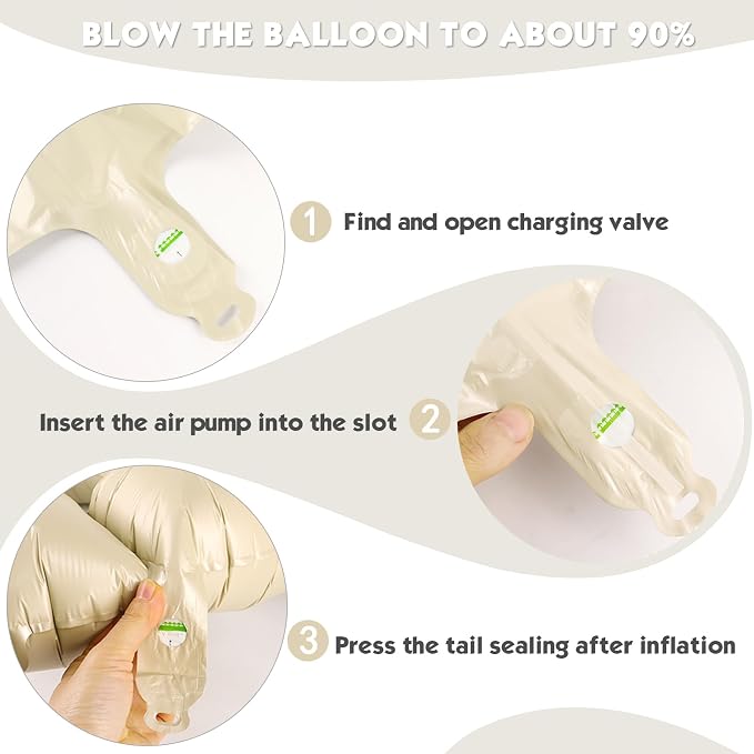 40 Inch Cream Number 0 Balloon Birthday Party Decorations - Image 6