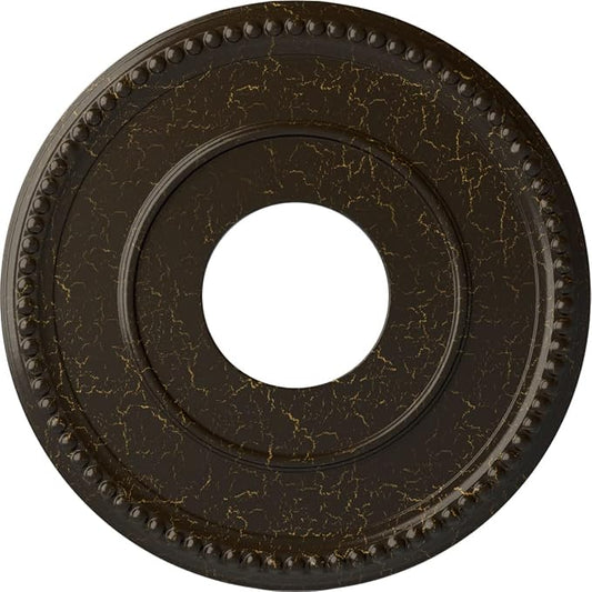 Ekena Millwork CM12BRSHC 12-1/2" x 3-7/8" x 3/4" Bradford Ceiling Medallion by EkenaMillwork