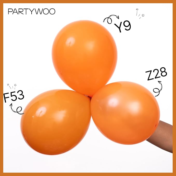 PartyWoo Burnt Orange Balloons 100pcs 10 Inch Terracotta Rust Fall Color Autumn - Image 5