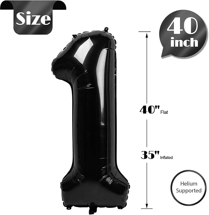 Black 1 Balloon - Image 5
