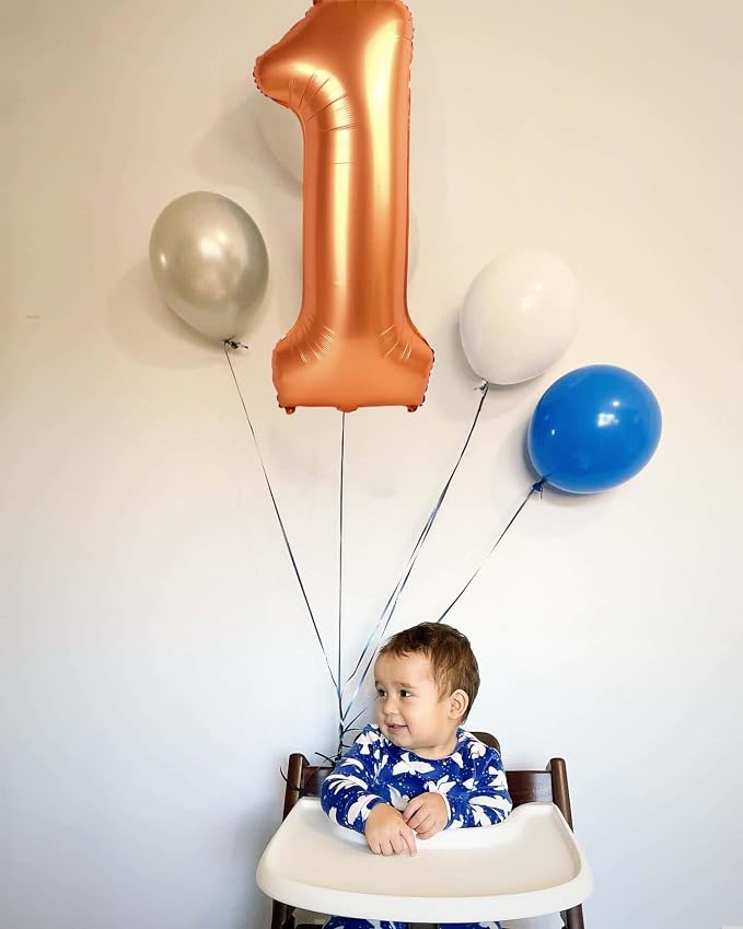 9 Balloon - Orange Birthday Number Balloons, 40 Inch Decorations Men Women | - Image 2