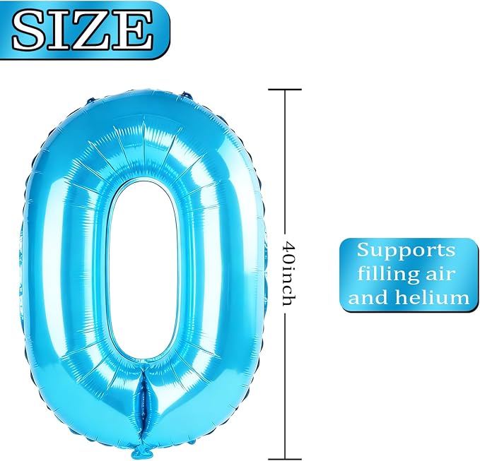 40 Inch Number 61 Balloons for 61st Birthday Party Decorations, 0-100 Jewelry - Image 4