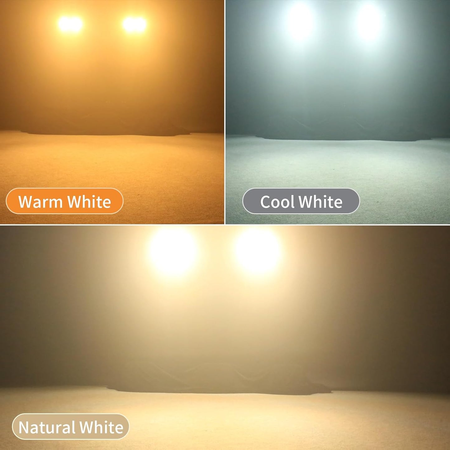 Stage Lights, 4X100W COB Spotlight LED Par Can Retro Lights, 2 in 1 Cool White & Warm White DMX512 Sound Activated Blinder Uplights for Events Parties Wedding Church Concert Studio Show Dance - 8Packs
