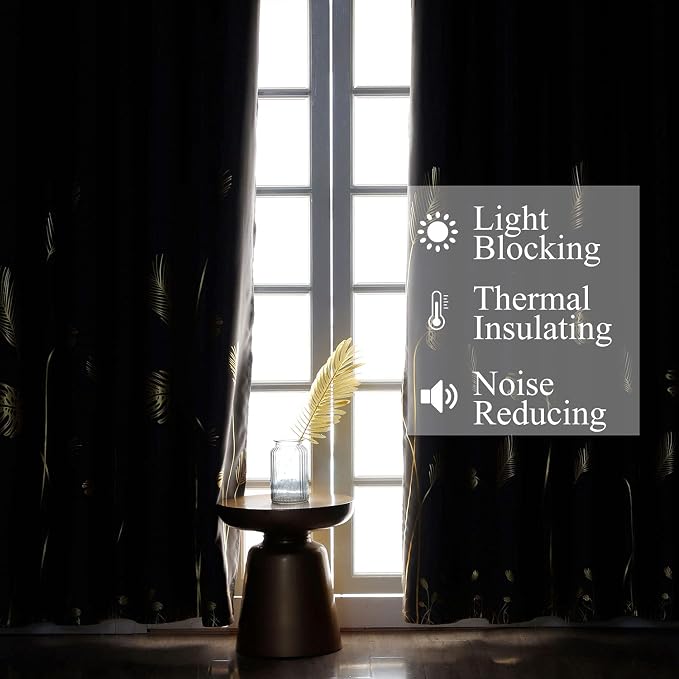 Room Darkening Grey Blackout Curtains - Image 6