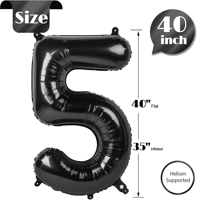 Black 5 Balloon - Image 5