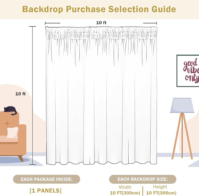 10×10FT Champagne Sequin Backdrop Curtain, Photography Backdrop Glitter - Image 6
