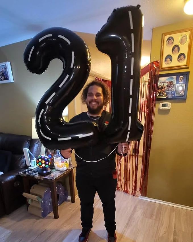 Line 7 Balloon - Number Balloon 40 Inch, 7th Line Birthday Decorations | Giant - Image 9