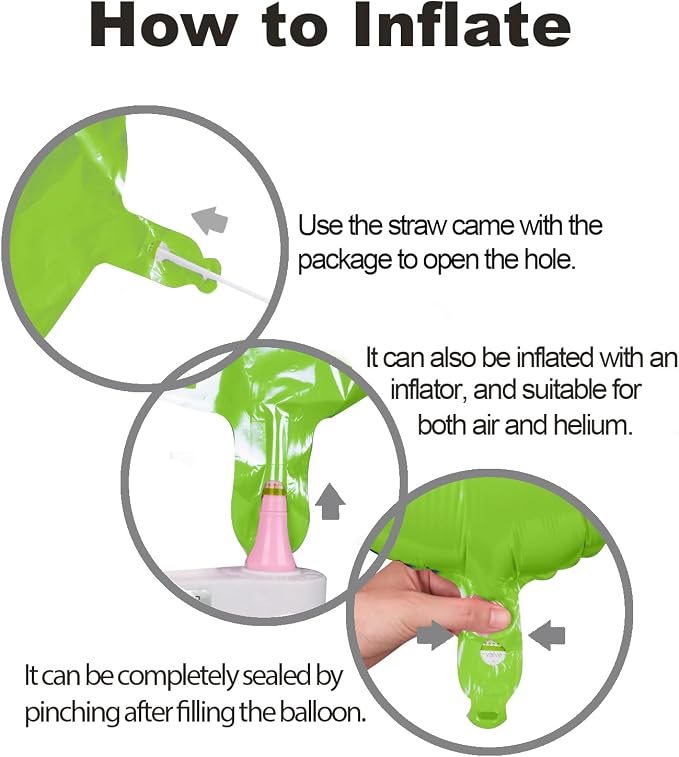 40 Inch Green Number 15 Balloon Lime Big Large Helium Number 0-9 | Giant - Image 2