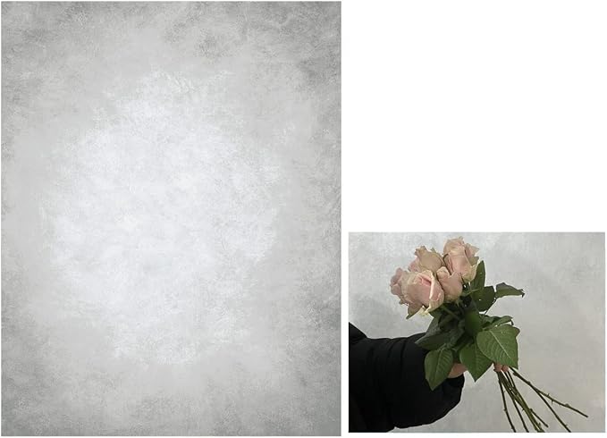 8x10ft Grey Portrait Photography Backdrops Solid Texture Abstract Photo - Image 2