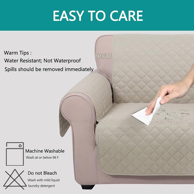 U-NICE HOME Reversible Sofa Cover Couch Cover - Image 5