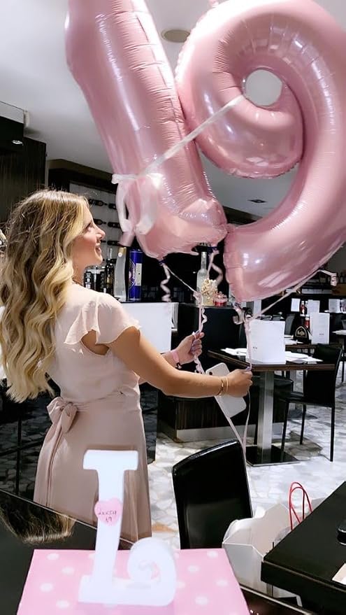 Number Balloons 29 Balloon 40 inch Pearl Pink - Image 2