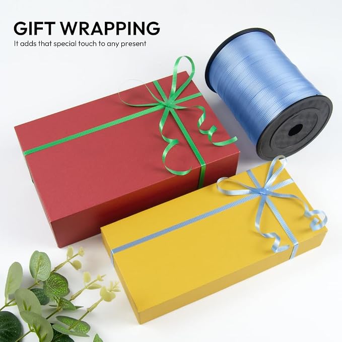 Pink Crimped Curling Ribbon, 1/5" Wide x 500 Yards Christmas Curling Ribbons - Image 3